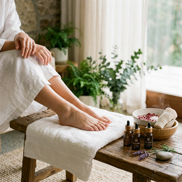 足元から整える。一日の疲れを癒すセルフナイトフットケア：眠りの質を高めるタイパ習慣